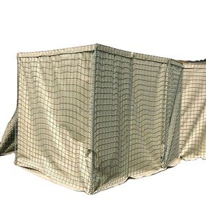 Barrière anti-inondation à trous carrés haute résistance galvanisée à chaud avec construction en géotextile, treillis métallique soudé - Product Image 1