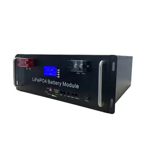 Fabricants CHAUDE batterie au lithium 48v 51.2v lithium lifepo4 batterie 100ah 200ah avec smart bms et lcd lifepo4 batterie 48v