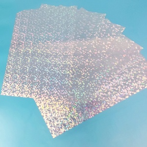 カットキスサークルブランク透明シートクリアパターンビニール8.5ラベル粘着ロゴ印刷可能ホログラムキスカットステッカーシート - Product Image 1