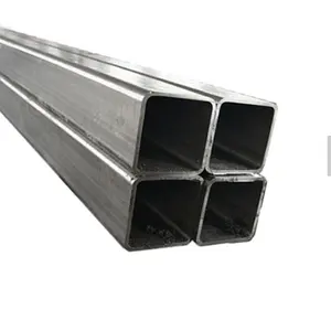 Tubo de aço quadrado/retangular rolado frio, seção oca galvanizada pré-galvanizada tubo de aço quadrado para abrigo