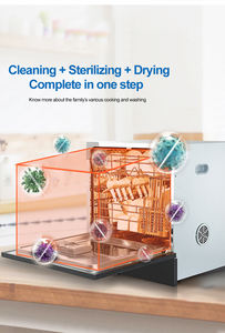 <span class=keywords><strong>Lave</strong></span>-<span class=keywords><strong>vaisselle</strong></span> intelligent à tiroir en acier inoxydable 304 avec stérilisation à haute température et intérieur en verre trempé - Product Image 6