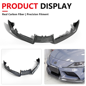 Divisor Delantero de Fibra de Carbono Estilo AD para <span class=keywords><strong>Toyota</strong></span> GR <span class=keywords><strong>Supra</strong></span> A90 A91 MK5 2.0T 3.0T, Alerón Inferior para Parachoques, 2019+ - Product Image 2