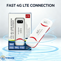 Modem USB UFI 4G Portabel Bentuk Bulan Sabit Baru MSM8916 Mendukung FDD B1/3/5 Hotspot WiFi Saku Murah Dengan Slot Kartu SIM
