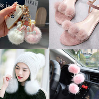 Pompons en fausse fourrure de renard colorés de 8 cm, fabriqués à la main, accessoires DIY pour chapeaux et vêtements, directement de l'usine