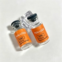 Autocollants en vinyle mat personnalisés pour peptides, étiquettes imperméables de 2 ml, 10 ml, 15 ml pour poudre de peptides