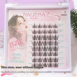 Nai <span class=keywords><strong>Jie</strong></span> Mei ขนตาปลอมแบบแบ่งส่วนขนตาปลอมก้านบางมากขนตามังงานแบบหนาแน่นขนตามังงาน - Product Image 3