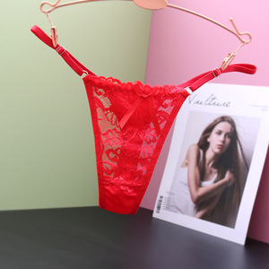 Women Sexy g <strong>String</strong> Lace Underwear Thongs Women Lace Hollow Out Panties <strong>Shaped</strong> Lingerie - Product Image 5