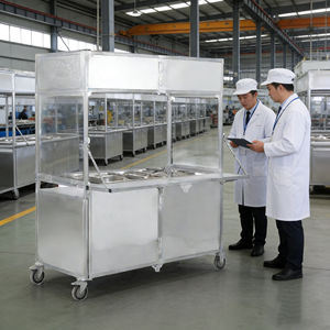 Carrito de Remolque Plegable Compacto de Acero Inoxidable con 4 Ruedas, Resistente a la Oxidación, para Venta de Café, Helados, Hot Dogs, Dulces, Bocadillos y Papas Fritas - Product Image 5