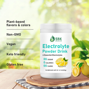 ผงเครื่องดื่มอิเล็กโทรไลต์ OEM ปราศจาก GMO สำหรับคนทานวีแกน ปราศจากกลูเตน เติมเต็มอิเล็กโทรไลต์และป้องกันอาการปวดกล้ามเนื้อได้ก่อนที่จะเกิดอาการ - Product Image 2