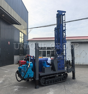 Equipo de perforación de pozo hidráulico sobre orugas JJEM 600m 500M 400m 300m 200m 100M Kenia con engranaje de caja de cambios y componentes de núcleo de bomba - Product Image 3