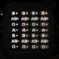 Patch durable à scratch avec logo découpé au laser, lumineux IR, groupe sanguin, personnalisé en usine pour gilet tactique et casque