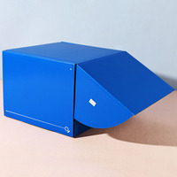 Boîte d'expédition en carton ondulé pliable personnalisée, recyclable, certifiée FSC et RoHS, impression CMYK et Pantone, finition Vanish