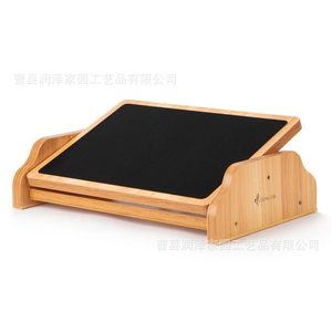 Reposapiés Ergonómico de Madera, Forma Trapezoidal, Soporte Ajustable para Piernas, Uso en Oficina y Hogar - Product Image 2