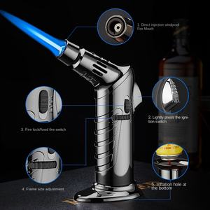 ปืนเชื่อมโลหะพร้อมที่กันลม TH855แบบสเปรย์ล็อคเปลวไฟสำหรับการสูบบุหรี่กลางแจ้งเหมาะสำหรับเป็นของขวัญทางธุรกิจขายส่ง - Product Image 4
