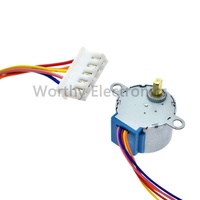 Circuit intégré puce ic DC-5V/12V 4 phases 5 fils moteur pas à pas décélération moteur pas à pas 28BYJ48 NA 28YBJ-48 plomb 25CM