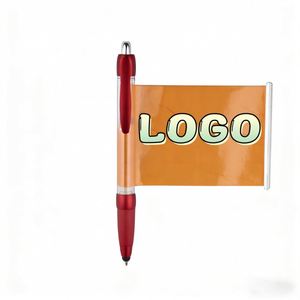 Stylo bille publicitaire personnalisable avec logo imprimé, largeur d'écriture de 1,0 mm, et bannière en papier déroulable pour la publicité et la promotion - Product Image 4