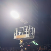 Farola Solar Industrial Brillante de 220 lm/W, 60W-130W, Controlador Independiente, Batería Grande de 12.8V 25.6V para Proyectos Gubernamentales