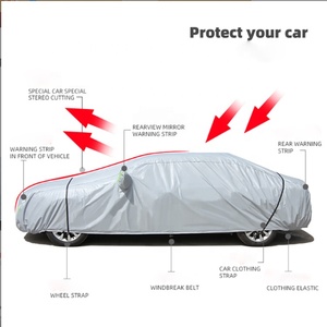 OEM livraison rapide housse <span class=keywords><strong>de</strong></span> voiture <span class=keywords><strong>de</strong></span> qualité supérieure protégée contre les UV imperméable au vent anti-poussière SUV extérieur <span class=keywords><strong>manteau</strong></span> <span class=keywords><strong>de</strong></span> voiture pour les voitures - Product Image 2