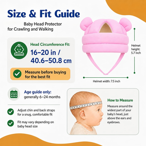 <span class=keywords><strong>Casque</strong></span> de sécurité léger et rembourré pour bébé, protection anti-<span class=keywords><strong>chute</strong></span>, sangle de menton réglable, pour l'apprentissage de la marche des tout-petits - Product Image 2