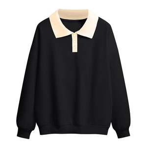 Felpe Pesanti Neutre all'Ingrosso da 300 Grammi, Produttori di Felpe con <span class=keywords><strong>Collo</strong></span> <span class=keywords><strong>a</strong></span> <span class=keywords><strong>Polo</strong></span> per Uomo, Spesse e Personalizzabili con Ricamo - Product Image 4