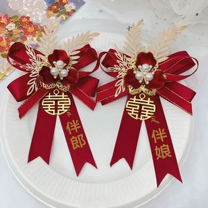 Người đàn ông tốt nhất phù dâu VIP corsages-trang trí đám cưới phong cách Trung Quốc cao cấp bao gồm ve áo mẹ cha-Bộ ghim cưới mới - Product Image 2