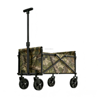 Chariot pliable en acier inoxydable pour enfants avec poignée télescopique pour jardin, plage, camping, poussette jouet