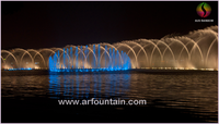 Fontaine musicale flottante en plein air, personnalisée, spectacle d'eau dansante, Bangladesh, 120M x 24M