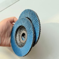 Disque à lamelles 4,5 pouces en toile émeri plate, oxyde d'aluminium, pour meulage et polissage rapide