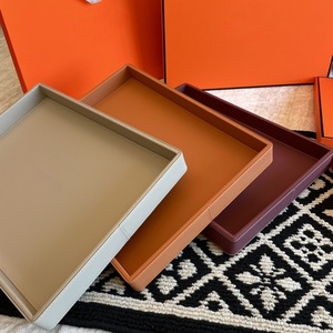 Bandejas Francesas Modernas de Madera Pulida Transparente en Forma de Diamante, Juego de Regalo de Lujo Multifuncional, Seguro para Contacto con Alimentos, para Salones de Belleza y Té - Product Image 3