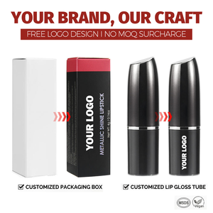 Lápiz Labial Perlado de Marca Privada con Logotipo Personalizado, 1 Pieza, MOQ Bajo, Brillo Metálico, Resistente al Agua, Altamente Pigmentado, Vegano - Product Image 2