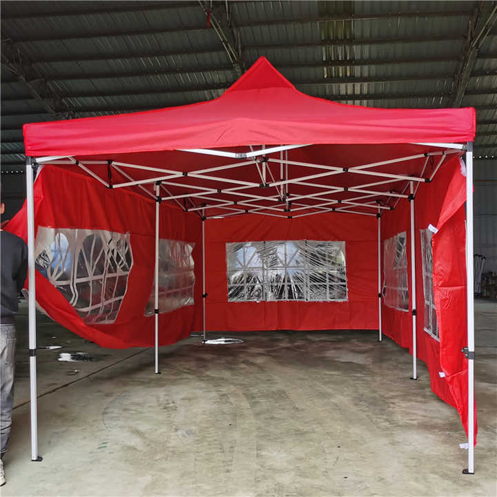 zelte glasmeyer Aufblasbare für Camping, Blow Up Glamping Zelte mit Handpumpe, einfach einzurichten 4 Saison wasserdicht Winddicht Outdoor Luft Zelte Haus, 2 Türen und 4 Fenster, 3 * 4M Sport & Freizeit Dd Hammocks Superlight Tipi height_27 Von außen verleihen die Farbe:Chili Red