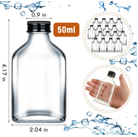 Bouteilles en verre avec bouchons en gros – Flacons transparents vides pour spiritueux, jus, bien-être, vodka, boissons, whisky