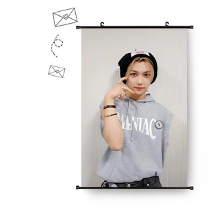 Tapiz de Tela con Foto de KPOP Stray Kids <span class=keywords><strong>MANIAC</strong></span>, Póster para Colgar, Venta al por Mayor - Product Image 1