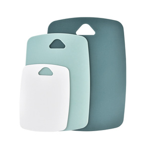 Juego de tablas de cortar de plástico para cocina, 3 piezas rectangulares, aptas para lavavajillas, para cortar frutas, comida para bebés. - Product Image 1