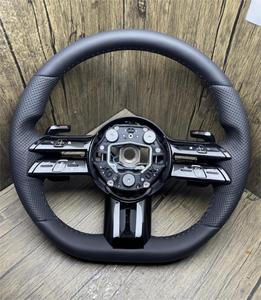 Volant en cuir personnalisé pour Mercedes Benz Classe E W212 W213 Cla C117 250 <span class=keywords><strong>200</strong></span> C118 <span class=keywords><strong>Clk</strong></span> <span class=keywords><strong>W209</strong></span> Classe A W177 A200 Classe V W447 - Product Image 5