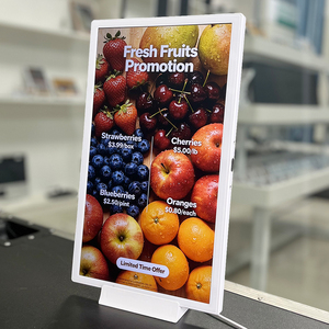 Máquina publicitaria LCD vertical a todo color de 15.6 pulgadas ESL para exhibición de precios y anuncios en estanterías de supermercados, etiqueta electrónica inteligente para estanterías ESL - Product Image 1