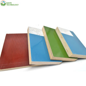 Panneau stratifié en résine phénolique pour coffrage de construction, finition miroir, panneau rouge, panneau en bois de saule imperméable, tableau noir - Product Image 4