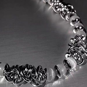 Collar de Acero Inoxidable con Piedras de Cristal Estilo Hip Hop, Diseño Exclusivo, Gargantilla Corta para Mujer, Joyería de Moda - Product Image 6