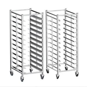 Roestvrijstalen Bakkerij Display Rack Mobiele Gebak Brood Plank Met Anti-Roest Metalen Frame Voor Cafe Bakkerij Winkel Voedsel Showcase - Product Image 4