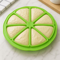 Moule à scones en silicone antiadhésif à 8 cavités, 28 cm, moule à gâteau triangulaire, moule à pizza, qualité alimentaire, réutilisable pour les brownies, les muffins et le pain