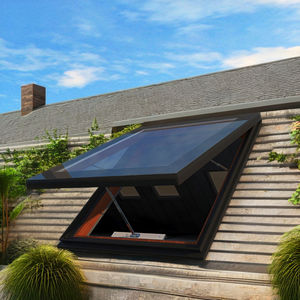 Télécommande automatique d'intérieur moderne, escamotable, pour lucarne suspendue en aluminium, commande par moteur, toit horizontal pour maison mobile - Product Image 1