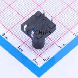 K2-1103DP-V4SW-04 Tactile Switch Through hole Component (THT)-4P,12x12mm Switch Round Button 2.5N Through Hole 12mm - Product Image 2