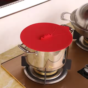 Couvercle en silicone pour cuisson à la vapeur Outils de cuisson Bouillir Couvercle de bouchon de déversement Batterie de cuisine Cuisine <span class=keywords><strong>Potes</strong></span> Com - Product Image 5