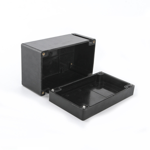 Black Waterproof Plastic Enclosure Box Electronic Instrument Case Electrical Project Outdoor Junction Box