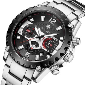 Montre pour <span class=keywords><strong>homme</strong></span>, style business décontracté, quartz, bracelet en acier inoxydable, étanche 30 m - Product Image 2