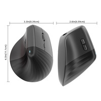 UGREEN Mouse Vertikal Ergonomis Nirkabel 2.4GHz Pelacakan Optik 4000DPI 57 Sudut 6 Tombol Baterai 12 Bulan 4 Tingkat DPI