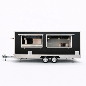 16ft Commercial Food Vans Concession Street Mobile Truck Cart Fast Food <strong>Trailer</strong> With Full Kitchen For Sale USA Europe Australia - Product Image 1
