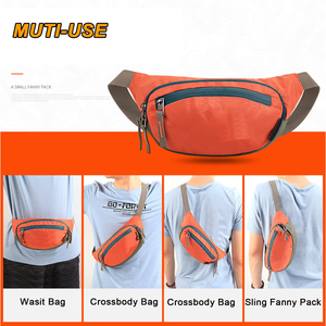 Sac de sport portable personnalisé, sac banane pour homme et femme, randonnée, cyclisme, nylon, ajusté, confortable, ceinture de course, sacs de jogging - Product Image 5