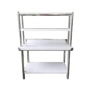 201 304 Stainless Steel Bench Commercial Table Kitchen Work Table For Restaurant Use