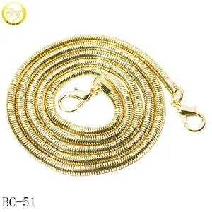 High quality purse accessories metal links chain gold plated handbags hardware decorative shoulder strap chains